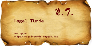 Magel Tünde névjegykártya